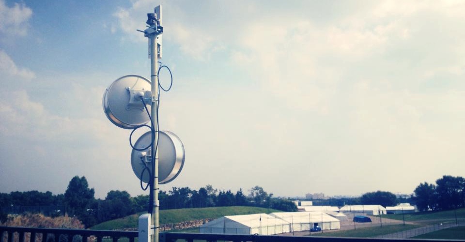 Antenne réseau temporaire